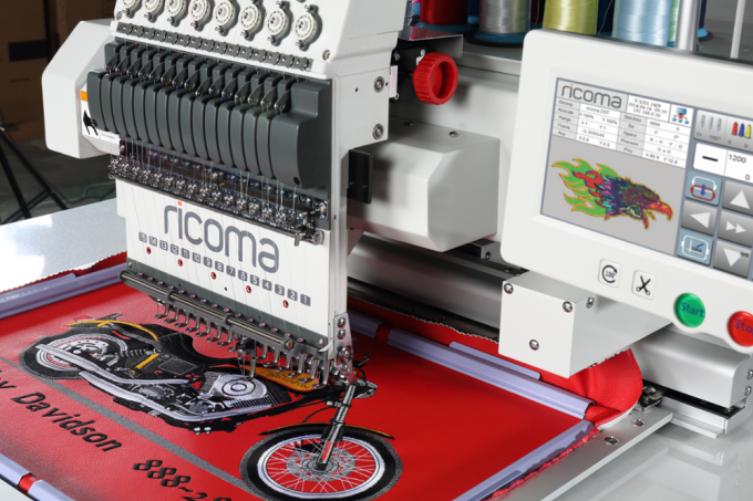 Machine portative MT-1201/MT-1501 de broderie de tête simple de RICOMA